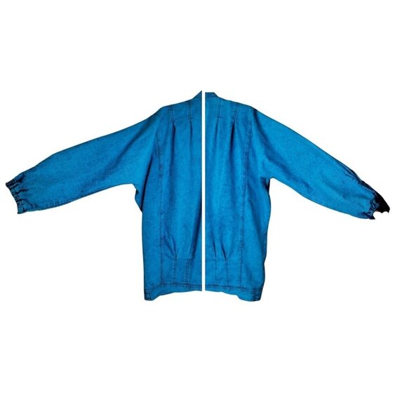 VTG 80s Sundance Size S/M Denim Jacket Skirt Set Acid Wash Country Western Long - Picture 11 of 15